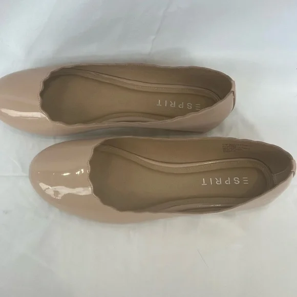Nude patent esprit ballet flats size 11 - Picture 3 of 4